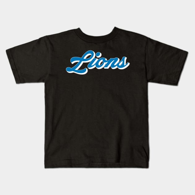 Lions Kids T-Shirt by CovpaTees